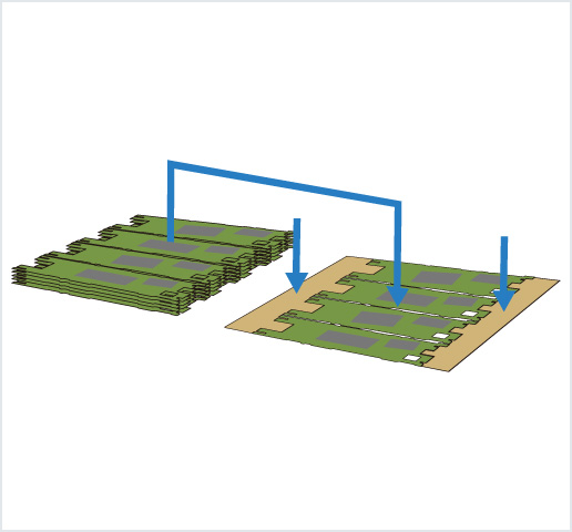 ［Image］PCB placer： HDI 基板用高精度框架排列机